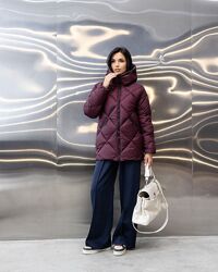 Куртка жіноча зимова стьобана оверсайз 42-54 Жіночий стьобаний пуховик