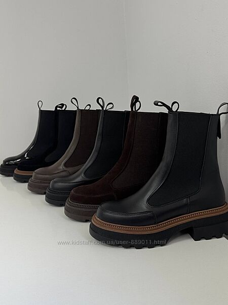 Високі зимові жіночі черевики Челсі