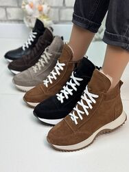 Зимові високі кеди кросівки жіночі 36-41