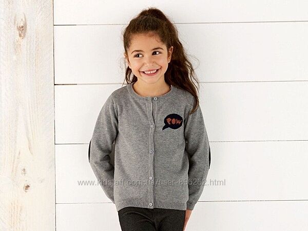 Якісний зручний дитячий бавовняний светр для дівчяинки від Lupillu, 110-116