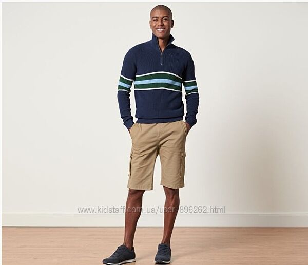 Стильні зручні чоловічі щільні бавовняні шорти карго від tchibo Чібо, L-XL