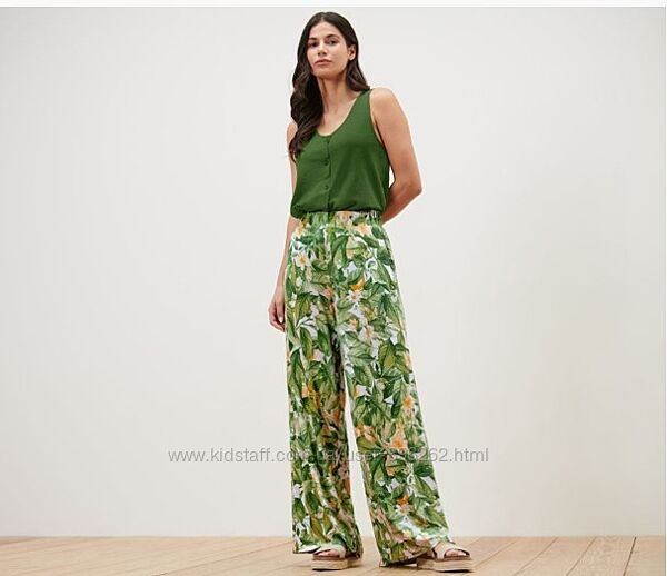 Стильні якісні жіночі штани палаццо з принтом від tcm tchibo Чібо, L-XL