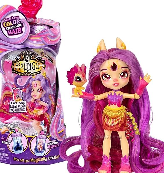 Лялька-сюрприз Magic Mixies Pixlings Deluxe Пейппа