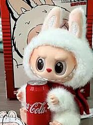 Мяка іграшка - сюрприз брелок Лабубу Кока Кола Labubu