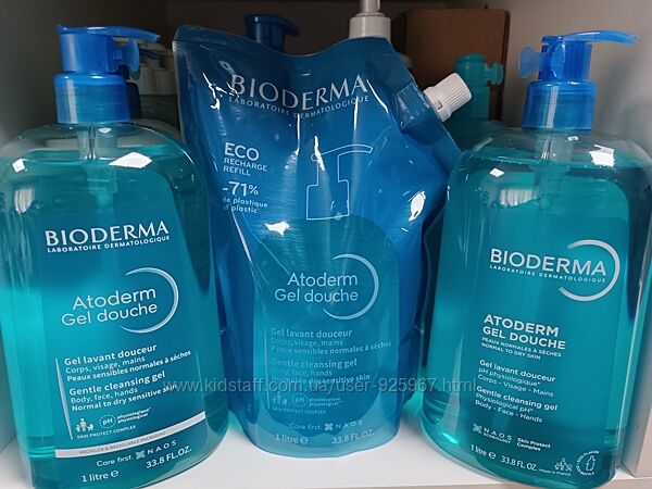 Bioderma Atoderm Gel Douche 1 л гель для душу біодерма