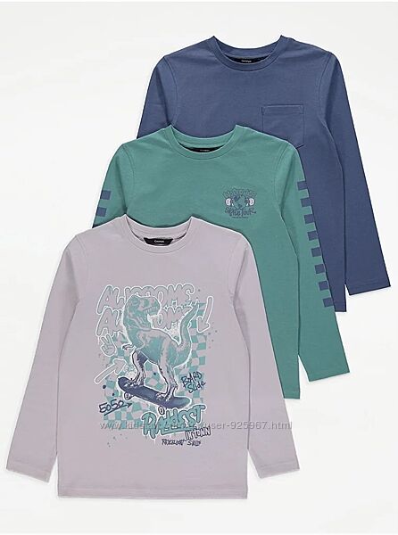 Комплект топ футболка довгий рукав реглан George 15-16 років
