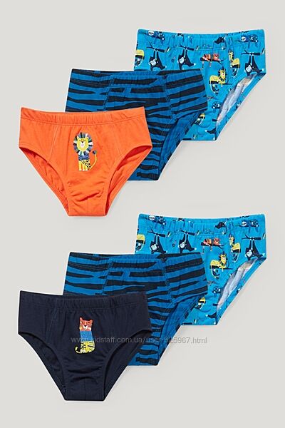 Трусики c&a комплект 6 штук 98-104 см 3-4 роки