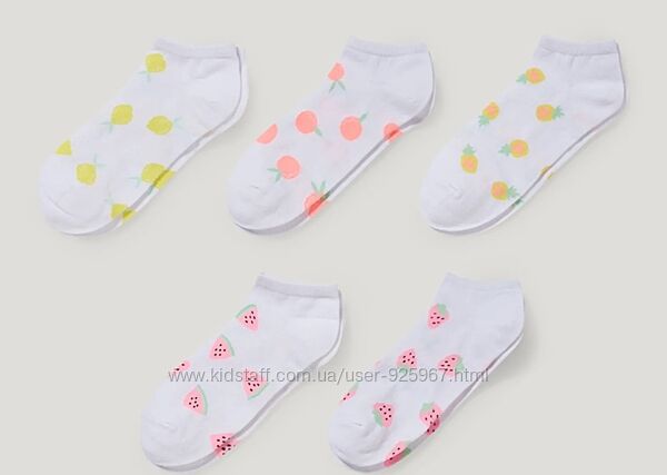 Носки низькі шкарпетки C&A р 31 32 33 34 35 36