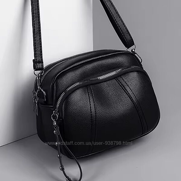 Сумка через плече Жіноча Клатч Новинка Чорна Якість