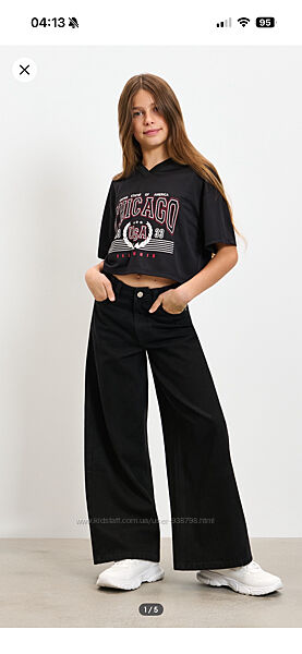 Джинси на дівчинку wide leg труби Sinsay 164 р