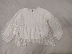 Святкова блуза кремового кольоруна ріст 130