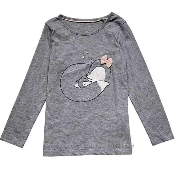 Реглан для дівчинки. лонгслів для дівчинки. lupilu футболка для дівчинки