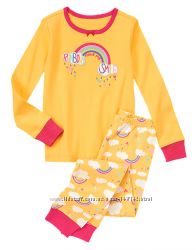  Хлопковая пижама Радуга с аппликацией Gymboree  Размер 12 Рост 145-154