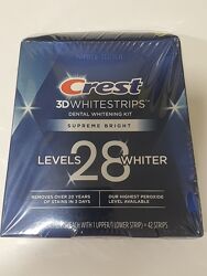 отбеливающие полоски Crest 3D Whitestrips Supreme Bright упаковка 42полоски