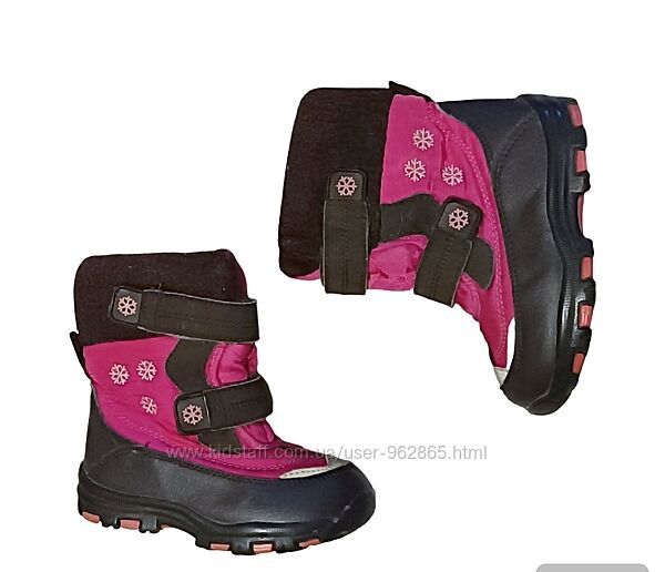 14,5см теплые термо-ботинки для девочки Канада