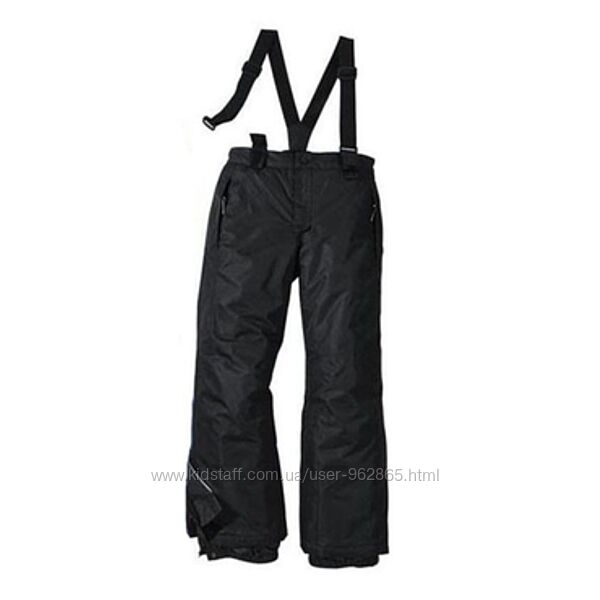 р.134-140, теплые лыжные термо-штаны полукомбинезон