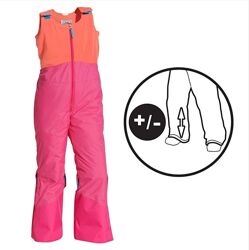 р.105-128, Decathlon регулируемые лыжные штаны на флисе полукомбинезон