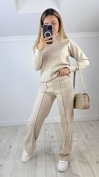 Жіночий теплий костюм із щільної ангори різні кольори 42-60 розміри