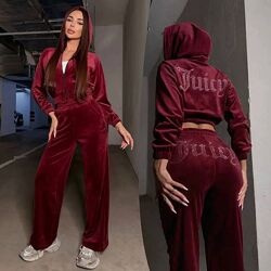 Жіночий велюровий спортивний костюм у стилі Juicy Couture різні кольори