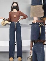 Жіночі джинси стрейч, на хутрі. Розміри вiд 48 до 60