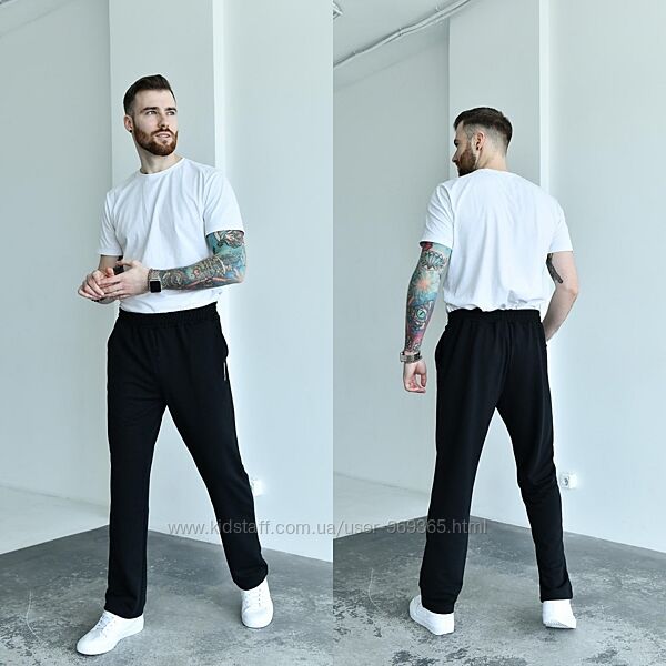 Чоловічі прямі штани, двонитка. Розміри від 48 до 62