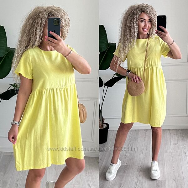 Жіноча льняна сукня