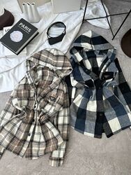 Подовжені Кашемірові сорочки з капюшоном