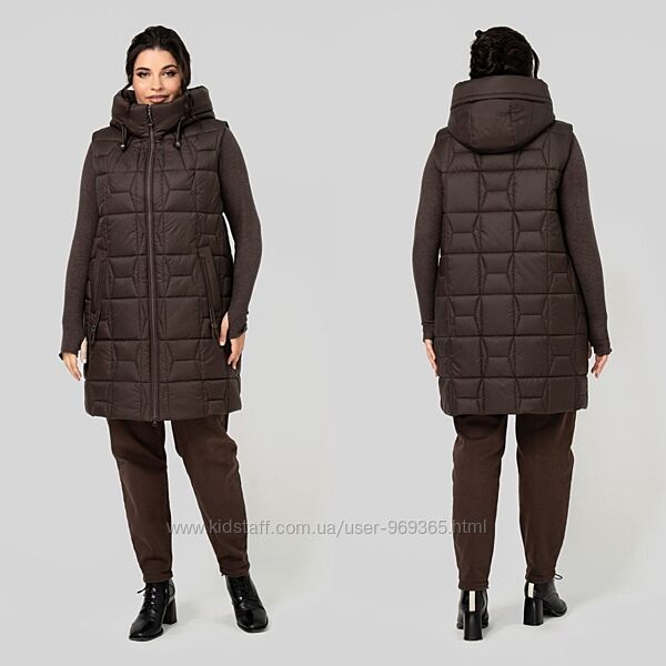 Жіночий жилет Ліна, тинсулейт. Розміри вiд 50 до 60