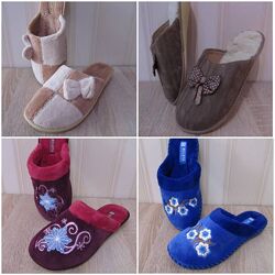 Женские теплые махровые тапочки Белста