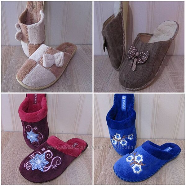 Женские теплые махровые тапочки Белста