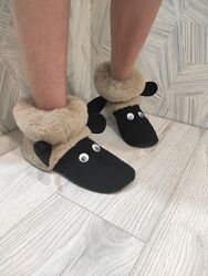 Теплі тапочки барашки