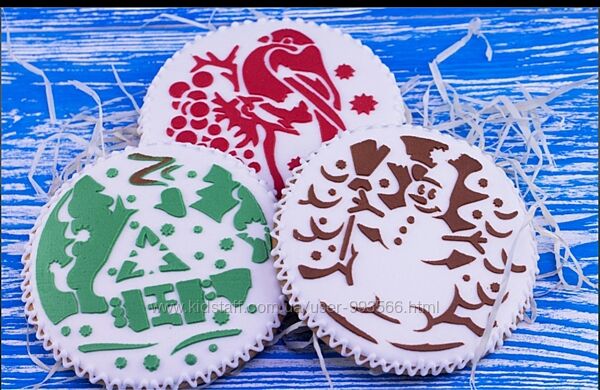 Трафарет пластиковий для декору печива та пряників