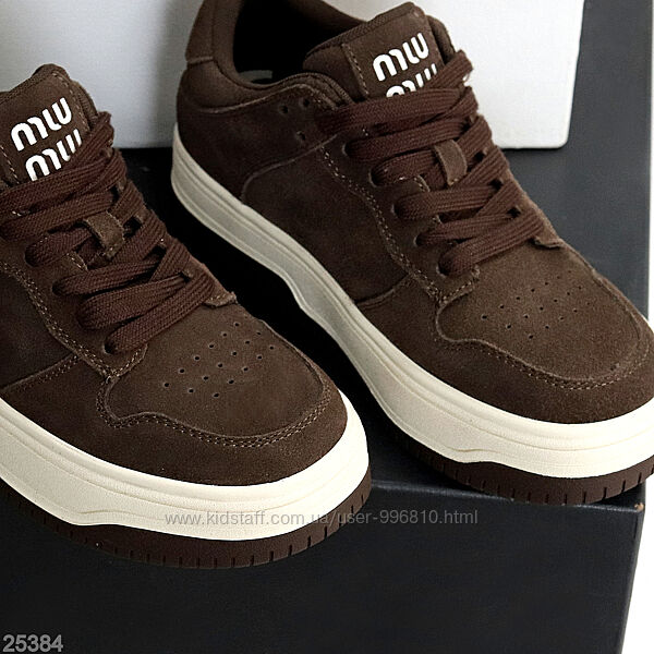 Молодіжні шоколадні кросівки натуральна замша на потовщеній підошві 6 варіа