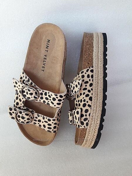 Нові трендові шкіряні шльопанці Mint Velvet 38/24.5