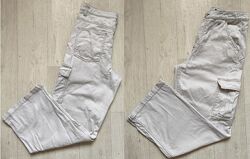 Широкі джинси Divided H&M карго wide leg тренд висока посадка