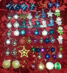 Мини-игрушки для небольшой елочки