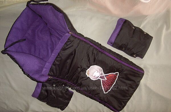 Чохол у люльку конверт на санки спальник у коляску