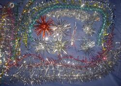 Ялинкові іграшки з дощику