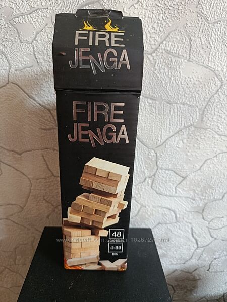 Настольная игра Fire Jenga Дженга 48 брусков