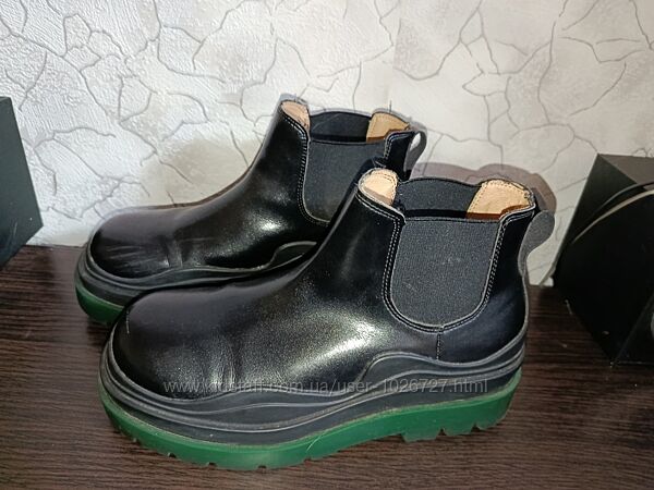 Кожаные Ботинки деми Bottega Veneta Италия 38р.
