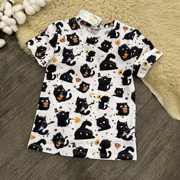 Дитяча футболка чорні кошенята Five Stars 128р