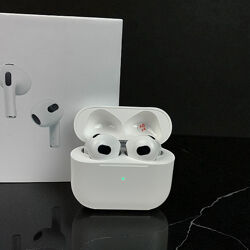 Бездротові навушники TWS Air Pods 3 білі в магнітному кейсі