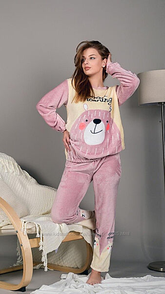 Тепленька піжама 3 кольори 44-48 р.