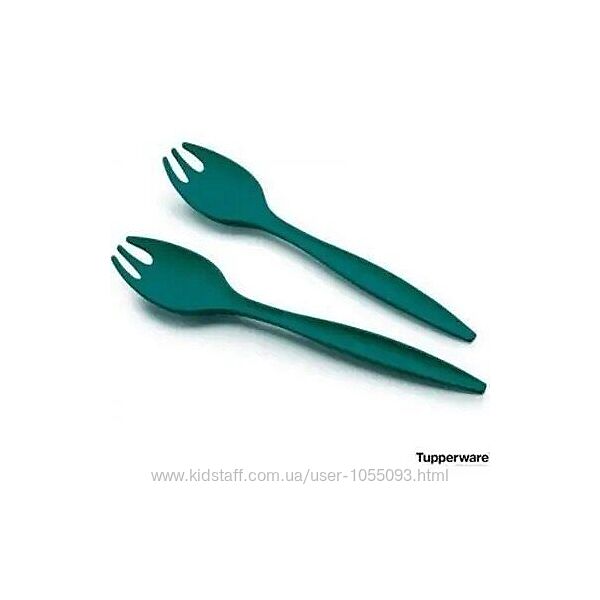 Салатна пара Алегро, смарагд, чорна, Салатная пара Аллегро, Tupperware