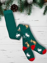 Дітячи новорічні різдвляні бавовняні колготки 5-6 р. Pepco .