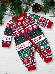 Чоловічок боді бавовняний різдвляний новорічний для малюка Pepco 0-1