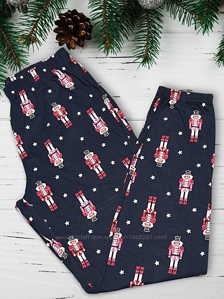Чоловічі піжамні штани новорічні різдвляні pepco, L.