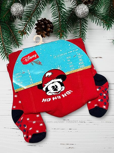 Дітячі різдвяні, новорічні махрові колготи, disney, Pepco