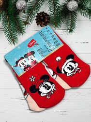 Подарунковий набір 2 пари, теплі махрові новорічні шкарпетки Disney .