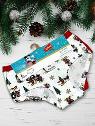 Набір 2 од. різдвяні бавовняні дітячи трусики disney Pepco. 2-3 роки.